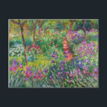 Jardín del iris de Monet en la postal de Giverny<br><div class="desc">Jardín del iris de Monet en la postal de Givern. Pintura al óleo en la lona 1899. El jardín del iris en Giverny representa una de los monet más coloridos y de las pinturas queridas de la flor. El uso vibrante de púrpuras, de rojos, de verdes y de azules hace...</div>