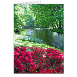 Jardín del lago - tarjeta