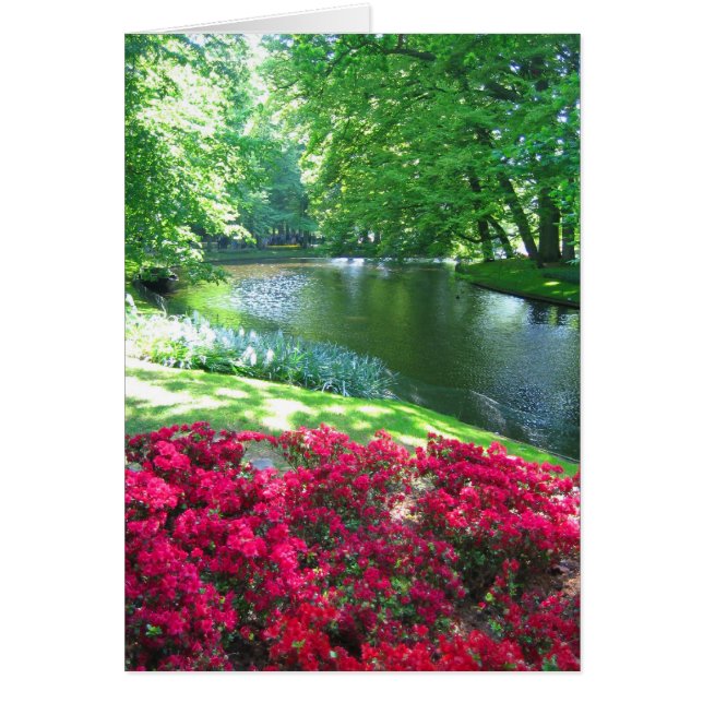 Jardín del lago - tarjeta (Frente)