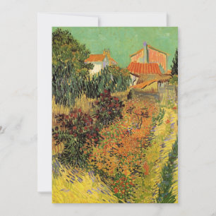 Jardín detrás de una casa por Vincent van Gogh