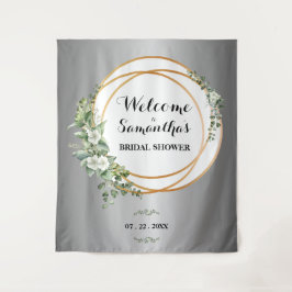 Jardín dorado: Tapiz de novias plateado y dorado