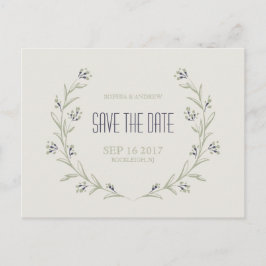 Jardín elegante tarjeta de guardar la fecha de bod