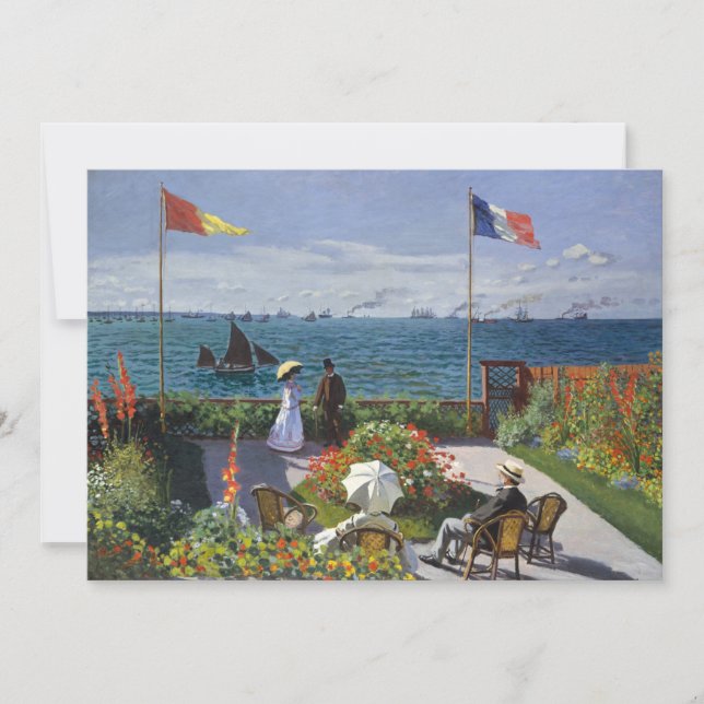 Jardín en Sainte-Adresse | Claude Monet (Anverso)
