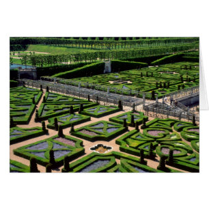 Jardín en Villandry Chateau, Indre-et-Loire,