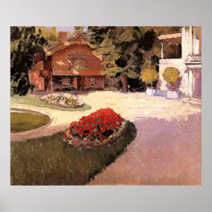 Jardín en Yerres, pintura de arte fino,
