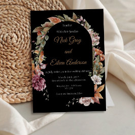 Jardín encantado Invitación de Boho de otoño