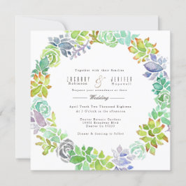 Jardín exitoso | Invitación a la boda acuarela