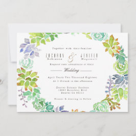 Jardín exitoso | Invitación a la boda acuarela