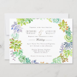 Jardín exitoso | Invitación a la boda acuarela
