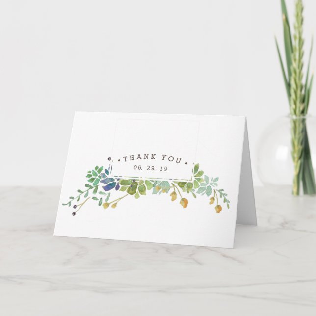 Jardín exitoso | Tarjeta de agradecimiento (Anverso)