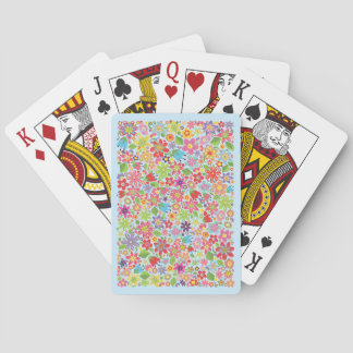 Jardín floral de primavera cartas de juego clásica