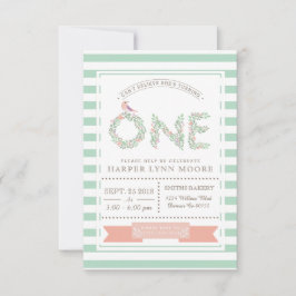 Jardín floral | Primera invitación a la fiesta de