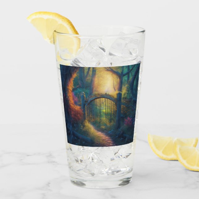 Jardín forestal encantado | Arte digital (Anverso (hielo))