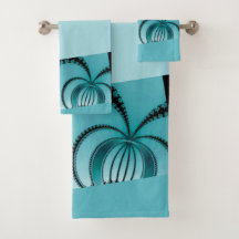 Jardín fractal azul