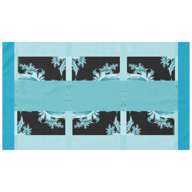 Jardín fractal cielo mantel (Frente (Horizontal))