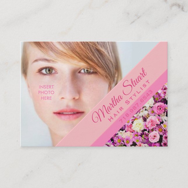 Jardín francés - Insertar foto / tarjeta de visita (Anverso)