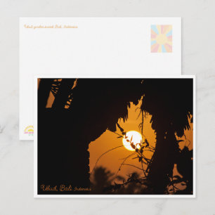 Jardín Golden Sunset Ubud – Tarjeta postal de arte