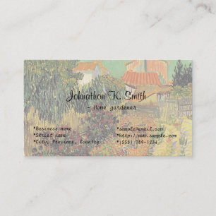 Jardín, granja, artistas, tarjetas de negocios de