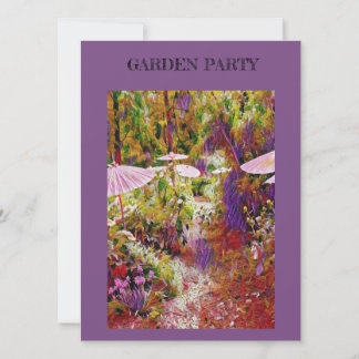 jardín invitación fiesta hermoso jardín de peones