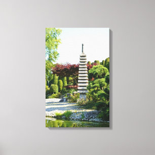 Jardín Japonés en Lienzo