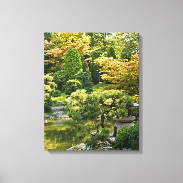 Jardín Japonés en Lienzo (Anverso)
