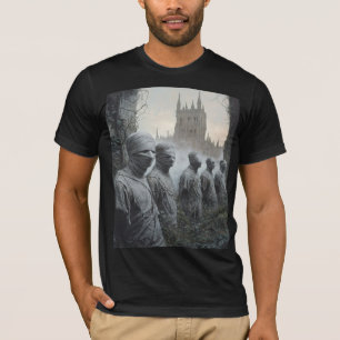 Jardín Memento Mori — Camiseta de Arte Gótico para