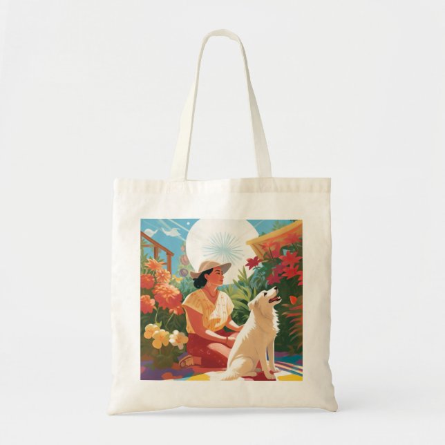 Jardín mexicano-americano de la bolsa de tote (Frente)