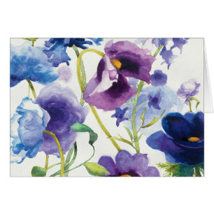 Jardín mezclado azul y púrpura