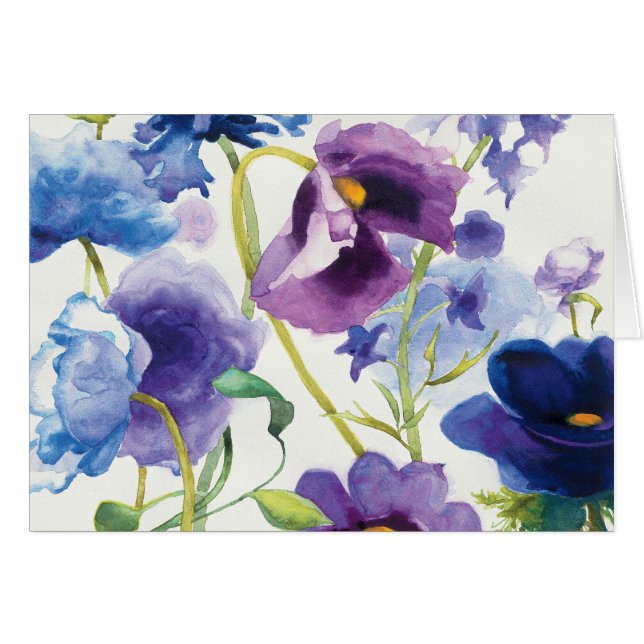 Jardín mezclado azul y púrpura (Anverso (Horizontal))