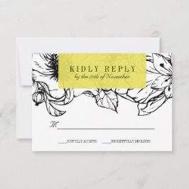 Jardín moderno | Amarillo | Boda floral RSVP