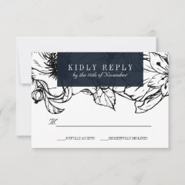 Jardín moderno | Azul | Boda floral RSVP