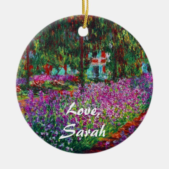 Jardín Monet en el ornamento Bella Artes Giverny (Frente)