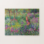 Jardín Monet Iris en el rompecabezas de Giverny<br><div class="desc">Jardín Monet Iris en el rompecabezas de Giverny. Óleo sobre lienzo 1899. El Iris Garden de Giverny representa una de las pinturas florales más coloridas y queridas de Monet. El uso vibrante de púrpura, rojos, verdes y azules hace de esta una de las piezas impresionistas más dinámicas de este rico...</div>