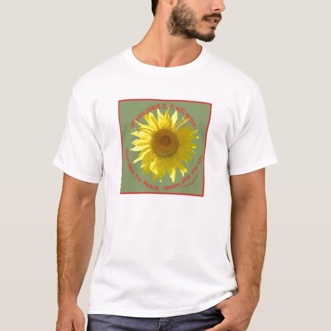 Jardín para la paz, camisa del niño (Anverso)