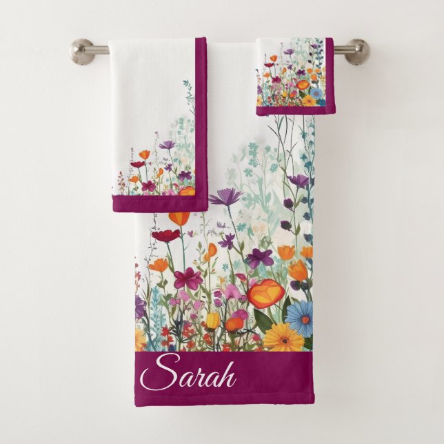 Jardín púrpura en flor (In situ)