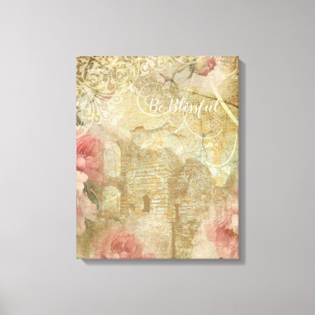 Jardín romántico - Lienzo envuelto (Anverso)