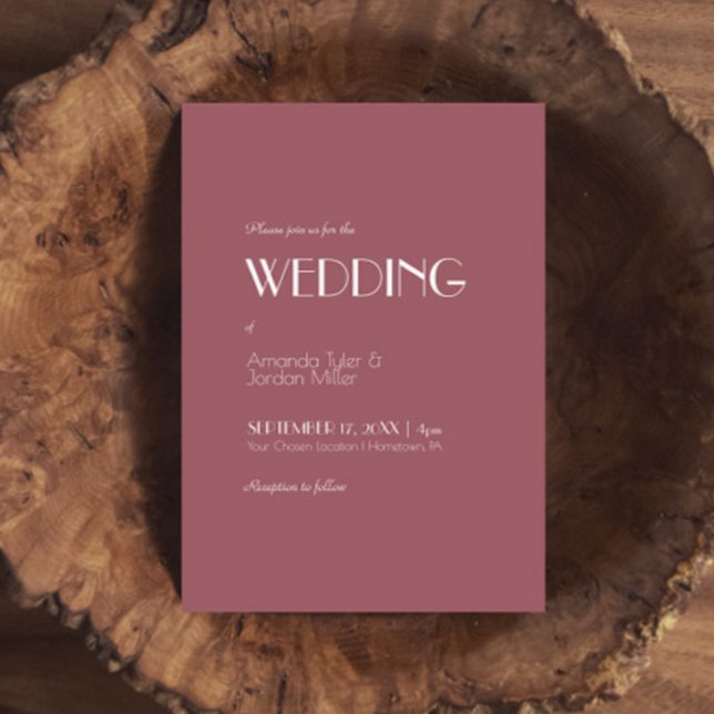 Jardín Rosa | Invitación a la boda Rosa oscura (Subido por el creador)