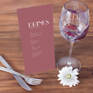 Jardín Rosa Menú Rosa oscuro para tomar una bebi