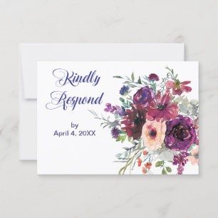 Jardín Splash Boda floral moderna RSVP