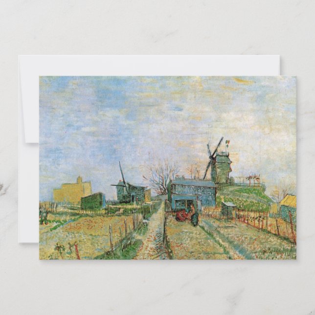 Jardín vegetal de Montmartre por Vincent van Gogh (Anverso)