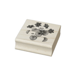 Jardín victoriano viola sello de goma