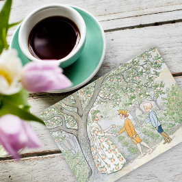 Jardín Vintage Niños Pequeña Lasse Elsa Beskow