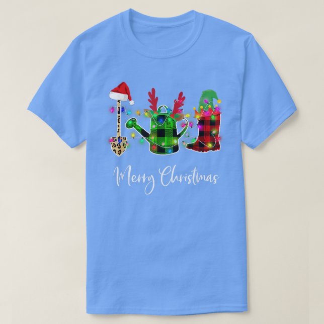 Jardinería camiseta navideña  (Diseño del anverso)