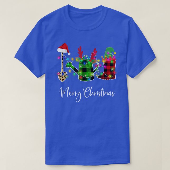 Jardinería camiseta navideña camiseta de Feliz (Diseño del anverso)