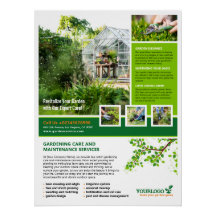 Jardinería, Jardín, Cuidado del Césped - Poster br