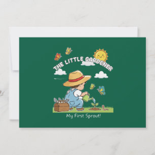 Jardinero Pequeño y Lindo Mi Primer Brote Dibujo A