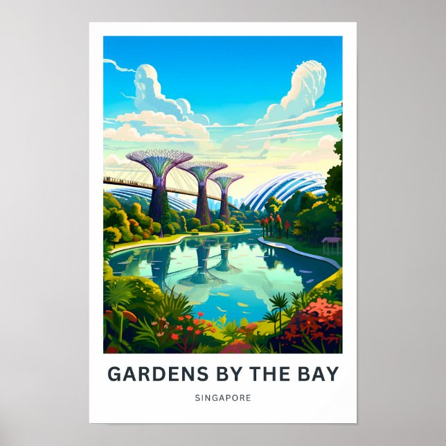 Jardines De La Bahía De Singapur Impresión De Viaj (Frente)
