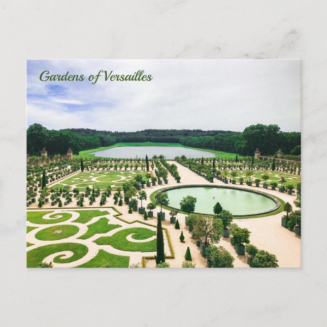 Jardines de la postal de Versalles (Anverso)