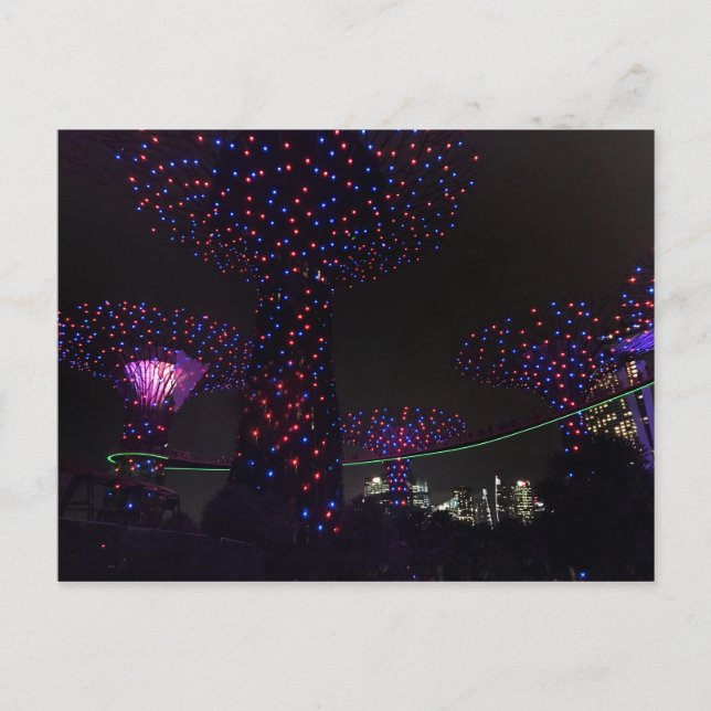 Jardines de Singapur junto a la tarjeta postal #3  (Anverso)