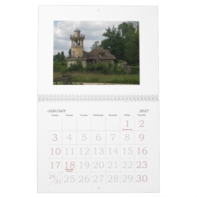 Jardines del calendario de Versalles (Jan 2027)